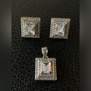 Matching Earrings With Pendant